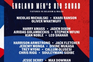 英格兰U19队大名单：15岁小将道曼、尼奥尼、恩古莫哈及杰克-弗莱chter入选。