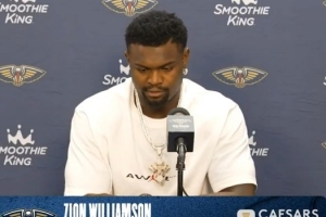 主场迎战马刺，锡安表达期待：渴望球迷助阵，为赛场注入活力。