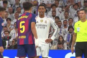 佩德里呼吁对贝林出示红牌，贝林厄姆回应：即使内格雷拉在场，规则也不容改变。