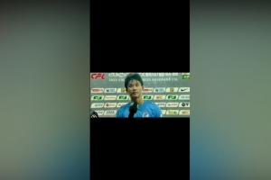 18岁球员杨铭锐谈进球：感谢队友的共同努力，球队每场比赛的目标都是全取三分。