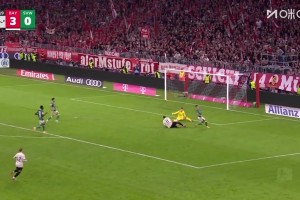 【集锦】德甲-凯恩双响+拜仁百球破纪录 拜仁4-0不莱梅五连胜领跑